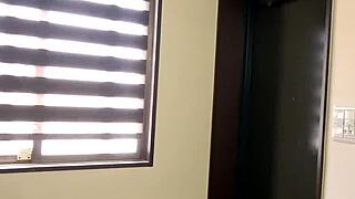 Sara Kagami rides boyfriend's dick in college awakening