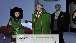 Cheshire's submissive transformation: DC Comics BDSM animation