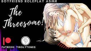 In this intense threesome, the boyfriend roleplay has everyone cumming endlessly with passion