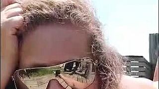 my slut says, 'sunbathing in duct tape bikini'