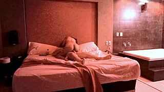 her tits bounce in the jacuzzi as she rides my cock moaning