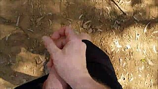 Watch This Gay Guy Jerking Off In The Bush, Hairy And Public Outdoor Masturbation In Part 6