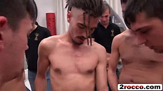 are you gagging on multiple hard cocks like this blonde slut?