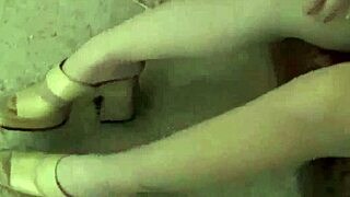 We all slipped into stockings for a kinky lesbian foot fetish threesome today.