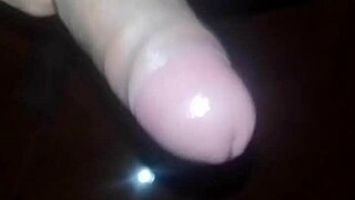 Enjoying a relaxing self-pleasure session at home