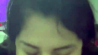 Wife helps me with a facial treatment in the USA