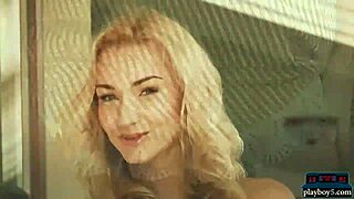 Tight Body Russian Blonde Teen 18+ Strips Naked, Wow!