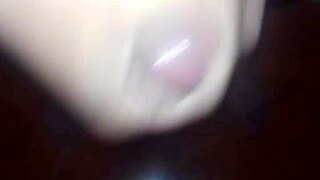 Enjoying a relaxing self-pleasure session at home