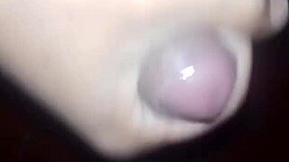 Enjoying a relaxing self-pleasure session at home