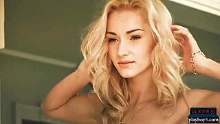 Tight Body Russian Blonde Teen 18+ Strips Naked, Wow!