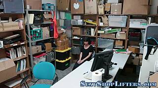 Bad Teen Thief Caught and Fucked for a Facial