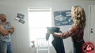 I pay the slutty saleswoman with my dick