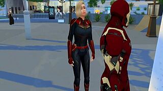 captain marvel parody hentai where she gets fucked by iron man