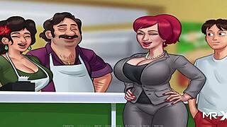 summertime saga young babe cums in anime game