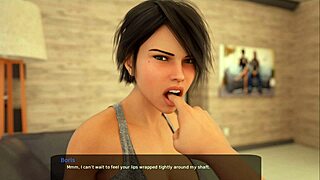 Milfy teacher deepthroats and swallows cum 😍