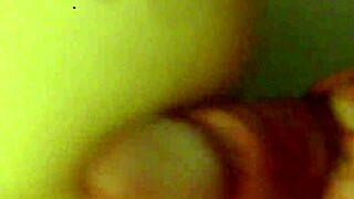 brunette takes big cock in her ass at home