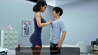 Milfy teacher deepthroats and swallows cum 😍