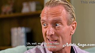 Wife understands husband's cheating, fucks cum-loving blonde too