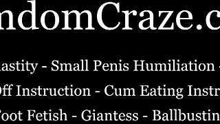 you are nothing but a fat disgusting loser in this domination scene.