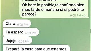 Did you see how my carnal's wife got all horny on web chat?