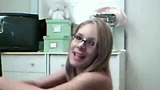 sexy webcam girl strips and touches herself on cam