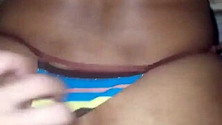 morena linda cheats in thong outdoors