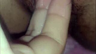 My Mexican wife masturbates her vagina alone at home