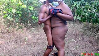 Hardcore banging in the bush with ebony pussy group