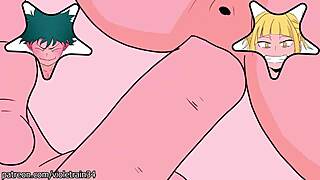 Deku masturbates then fucks Himiko Toga?