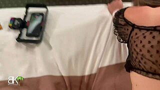 A mature woman's friend and husband have sex with her