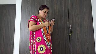 Mature Woman Pours Oil On Rich Tits And Rubs Huge Ass On Cock