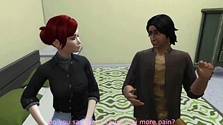 my lil 18+ neighbor in sims 4 gives me a sloppy blowjob and handjob like a hot milf