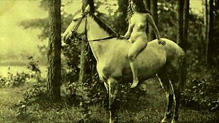 These retro beauties got wild with beasts in hairy outdoor scenes.