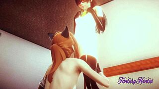 Incredibles Hentai 3D Violette Gets Handjob Blowjob And Fucked
