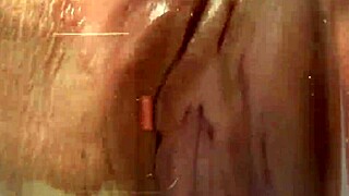 Petite Teen 18+ Rubs Shaved Pussy on Glass Table for Free