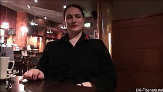Chubby Amy's BDSM Fun In Restaurants