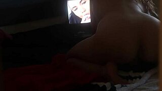 I hid behind a door and caught my stepsister watching porn