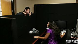 Jessica Bangcock nails a hot cubicle encounter.