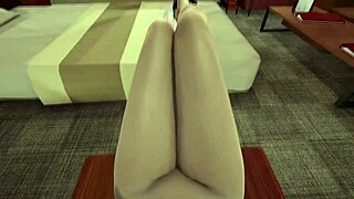 asuka tsundere uses feet for footjob on bound teen 18+ to cum in pov full movie