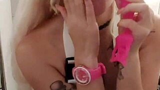 Feeling so aroused while playing with my toys and showing off my tattoo.