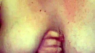 My husband came home and came on my big tits.