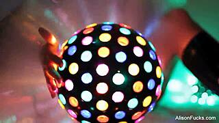 alison tyler shows off her big tits and ass behind the scenes