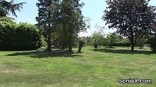 unfaithful english milf lady sonia pops out huge tits