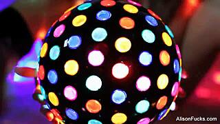 alison tyler shows off her big tits and ass behind the scenes