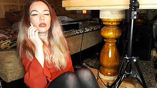 Wife Smokes A Cigarette!