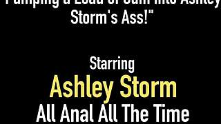 cum in my ass, ashley storm begs while riding hard dick with rimjob and blowjob 😩