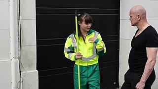 French Star Luna Rival, A Cute Brunette Babe, Sweeps The Streets Of Europe