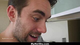 Stepbro blindfolds stepsis for gangbang with friend?