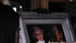 Tattooed goth bent over for anal!