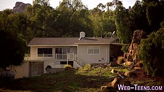 Petite lesbian babe gets tasted in threesome with oral and masturbation